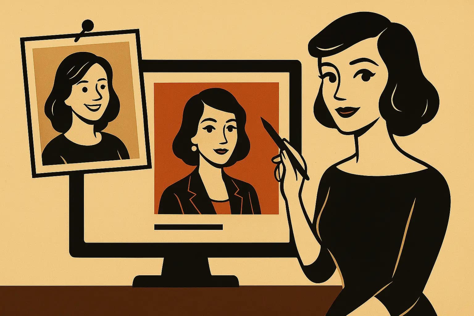 پرامپت تبدیل عکس شخصی به پرتره آتلیهای